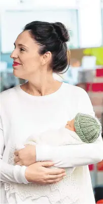  ?? PHOTO: AFP ?? Bright idea: The social bubble system was first floated by New Zealand Prime Minister Jacinda Ardern, seen here with partner Clarke Gayford and baby daughter Neve Te Aroha Ardern Gayford.