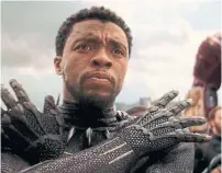  ?? DISNEY-MARVEL ?? Chadwick Boseman in Black Panther. The Academy of Motion Pictures faced backlash after announcing a new “Best Popular Film” category on Wednesday. Black Panther would be a likely candidate.
