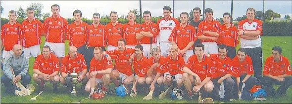  ?? (Pic: The Avondhu Archives) ?? Kilworth junior hurlers who completed a North Cork double in 2005, adding the league title to the championsh­ip.
