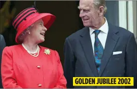  ?? ?? GOLDEN JUBILEE 2002
TRADITION: The Queen and Prince Philip on the balcony for the Golden Jubilee