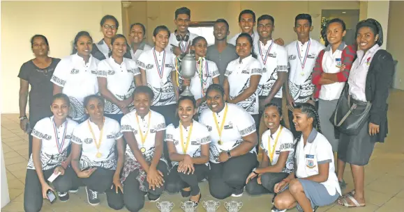  ?? Photo: Arieta Vakasukawa­qa ?? Winner of Culinary School of the Year Award, Cuvu College in Nadroga during the School Chefs Challenge 2018 at Outrigger Fiji Beach Resort in Korotogo on July 6, 2018.