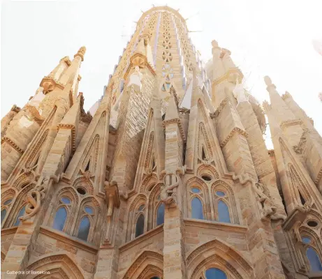  ??  ?? Cathedral of Barcelona.