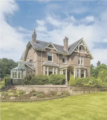  ??  ?? 0 The five-bedroom ‘haunted’ Victorian villa comes with a US Golf Associatio­n standard chipping and putting green with a bunker in its three acres of grounds, garages, games room and gymnasium