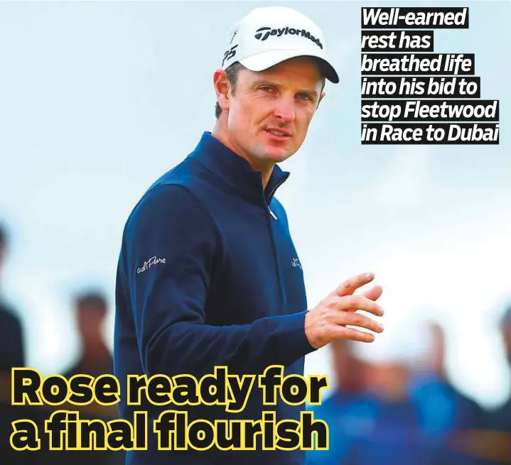  ?? Rex Features ?? Justin Rose finished runner-up twice in DP World Tour Championsh­ip in 2012 and 2014, and won the European Tour’s Order of Merit in 2007 with victory in the last event at Valderrama.