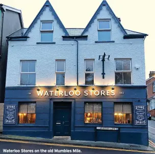  ?? ?? Waterloo Stores on the old Mumbles Mile.