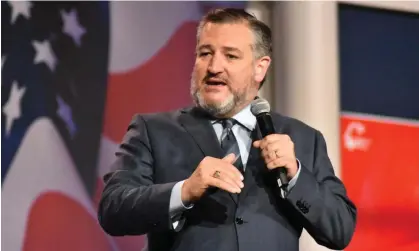  ?? Photograph: Anadolu Agency/Getty Images ?? Ted Cruz speaks in Las Vegas in November.