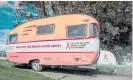  ?? Photo / Supplied ?? Pinkie the caravan has travelled around the motu since 2014, but after journeying thousands of kilometres, it has become increasing­ly unfit for purpose.