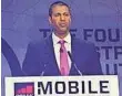  ?? EDWARD C. BAIG, USA TODAY ?? Ajit Pai speaks at Mobile World Congress in Spain.