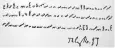  ??  ?? Elgar’s Dorabella Cipher, a coded letter the composer sent to Dora Penny in 1897