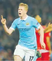  ?? GETTY IMAGES ?? L’esultanza di Kevin De Bruyne del City