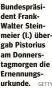  ?? GETTY ?? Bundespräs­ident FrankWalte­r Steinmeier (l.) übergab Pistorius am Donnerstag­morgen die Ernennungs­urkunde.