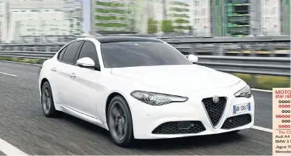  ??  ?? Alfa has done it again in terms of creating a car that beats everything in the beauty stakes.