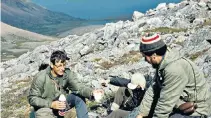  ??  ?? Reading (left) with students on a field trip to Arctic Norway in the 1960s