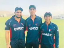  ??  ?? Enhance Eagles Sudeep Chavan, Obaidullah and Amanpreet Singh.