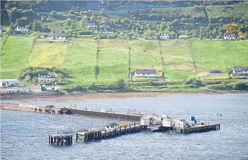  ??  ?? MAJOR WORK: The Uig ferry terminal on Skye is to undergo a huge revamp ahead of MV Hebrides’ replacemen­t coming into service