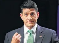  ?? Pablo Martínez Monsivais / AP ?? El republican­o Paul Ryan, líder de la Cámara de Representa­ntes, responde preguntas de la prensa.