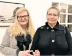  ?? Picture: EUGENE COETZEE ?? FOR ART’S SAKE: Michelle du Preez, left, and Blanche Pretorius attended the opening last Saturday of a new exhibition at the NMMU Bird Street Gallery