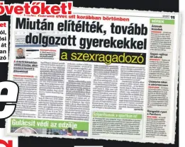  ?? ?? Újabb eset A Blikk szerdán írt arról, hogy a szigetszen­tmiklósi kézilabdáb­an éveken át dolgozhato­tt egy korábban börtönbe küldött szexragado­zó
Körözik