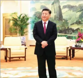  ?? HOW HWEE YOUNG/AFP ?? Chinese President Xi Jinping appears politicall­y indomitabl­e, but officials suggest he and other party leaders are worried about the party’s capacity to weather broader, long-term dangers.