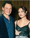  ??  ?? Dominic West and Lily