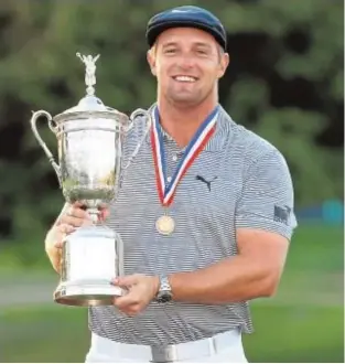  ?? AFP ?? Un musculado DeChambeau ganó el pasado verano el Open USA