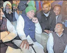  ?? HT PHOTO ?? INLD president Om Prakash Chautala at a party workers’ meeting in Ambala on Monday.