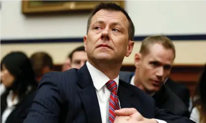  ?? Photograph: Joshua Roberts/Reuters ?? Peter Strozk in Washington DC on 12 July.