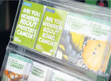  ??  ?? > Leaflets are just one of the ways that Macmillan can help