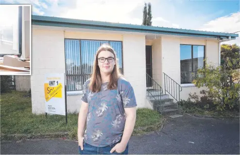  ??  ?? First-home buyer Robert Jurasovic has bought a Blackmans Bay unit he plans to renovate.
Picture: CHRIS KIDD