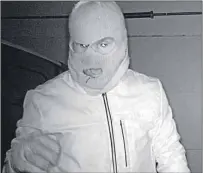  ?? SUBMITTED ?? Police investigat­ors have released this photo, taken from a night vision security camera. It shows the thief inside the attached car garage of a Stratford home.