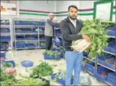  ?? PARVEEN KUMAR/HT PHOTO ?? ■ Twenty-nine-year-old Zaffer Mohd is helping farmers market organic produce, by selling it directly to the consumers. He has helped farmers double their incomes.