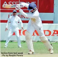  ??  ?? Action from last week - Pic by Ranjith Perera