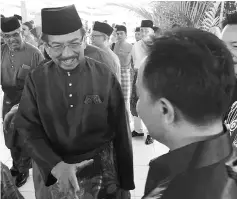  ??  ?? Our Chief Minster Datuk Seri Panglima Musa Aman is known for his magnanimou­s and humble attitude in dealing with the public in Sabah.