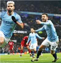  ??  ?? Man. City e Liverpool protagoniz­aram duelo eletrizant­e em 2018/19