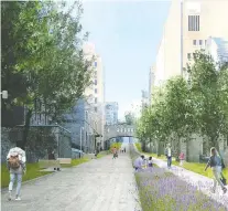  ?? CITY OF MONTREAL. ?? Three Projet Montréal elected officials in Ville-marie borough gave a $5,000 mandate to an architect to design an extension of University St. above Pine Ave.