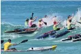  ?? PHOTO: GERARD O’BRIEN ?? They’re off . . . Competitor­s in the 51st White Island race leave St Clair Beach last month.