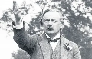  ??  ?? The great orator David lloyd George