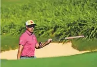  ?? MATT YORK AP ?? Rickie Fowler wore a hat with “L” on it at Sentry to bring awareness and raise money for fire-ravaged Lahaina.