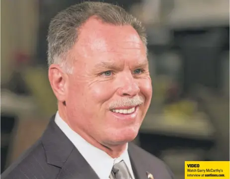  ?? | ASHLEE REZIN/ SUN- TIMES ?? Former Chicago Police Supt. Garry McCarthy is a career cop who has helped run police department­s in three major cities.