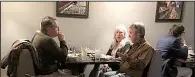  ?? Arkansas Democrat-Gazette/HELAINE R. WILLIAMS ?? Diners chat over their meal at Istanbul Mediterran­ean Restaurant.