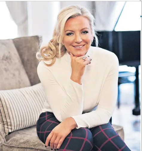  ??  ?? Full of surprises: Michelle Mone – now Baroness Mone of Mayfair – has overcome bereavemen­t, poverty and personal drama, and is now launching a global interiors business
