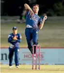  ??  ?? Young Auckland seamer Ben Lister made an early impression last season and will be keen to kick on in 2018-19.
