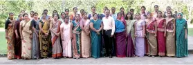  ??  ?? Group of training attendees of Pragg Institute, Peradeniya University, Commercial Bank and JICA