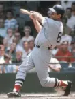  ?? 1967 PHOTO BY USA TODAY SPORTS ?? Carl Yastrzemsk­i’s No. 8 was retired by the Red Sox.