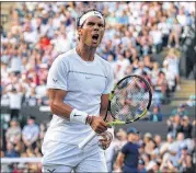  ?? DAVID RAMOS / GETTY IMAGES ?? Though he came up short at Wimbledon, Rafael Nadal added a French Open title and appears likely to battle Federer for 2017’s No. 1 ranking.