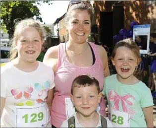  ??  ?? Ellie, Jane, Aoibhe and Faoláin Merrigan Carroll.