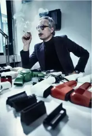 ??  ?? Left: Dieter Rams during his time as design director of Braun, pictured in his office in Frankfurt, Germany, 1979