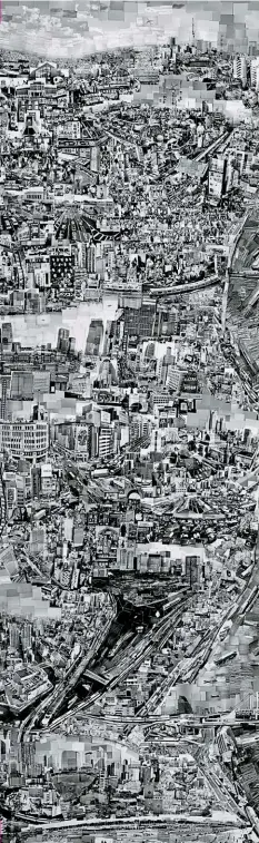  ??  ?? TAKING A DIFFERENT VIEW: Sohei Noshino’s composite Diorama Map Tokyo goes on display shortly as part of this year’s Prix Pictet photograph­y exhibition.