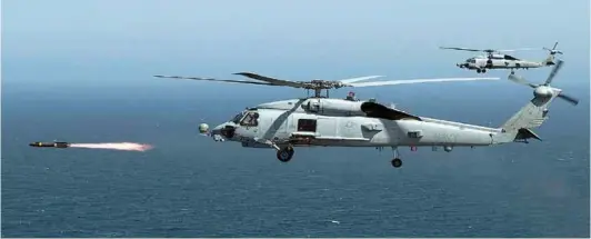  ??  ?? Sikorsky MH-60R Seahawk is the sole contender for Indian Navy’s MRH requiremen­t