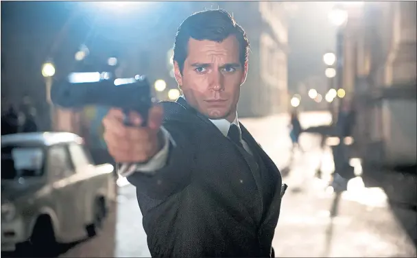  ??  ?? SINGLE SHOT: Henry Cavill looks the part as super-agent Napoleon Solo in Guy RItchie’s reimagined Man from U.N.C.L.E, but the film misfires from the start and fails to make its mark.